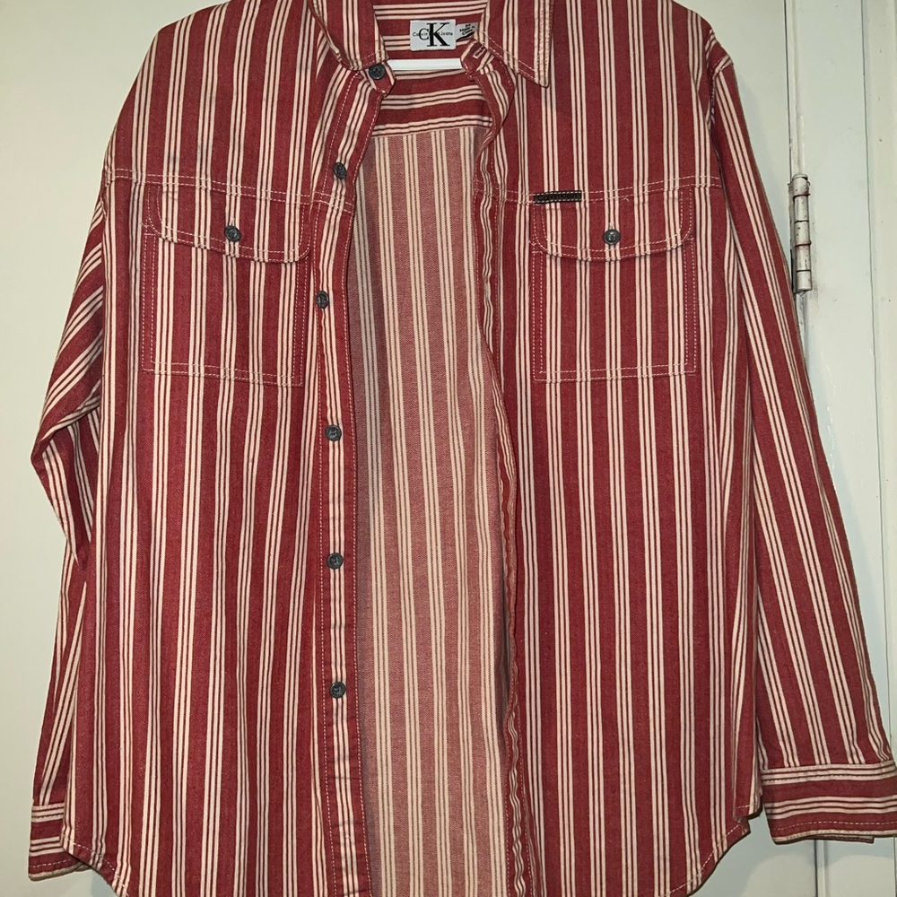 Calvin Klein Knit Button Down Long Sleeve